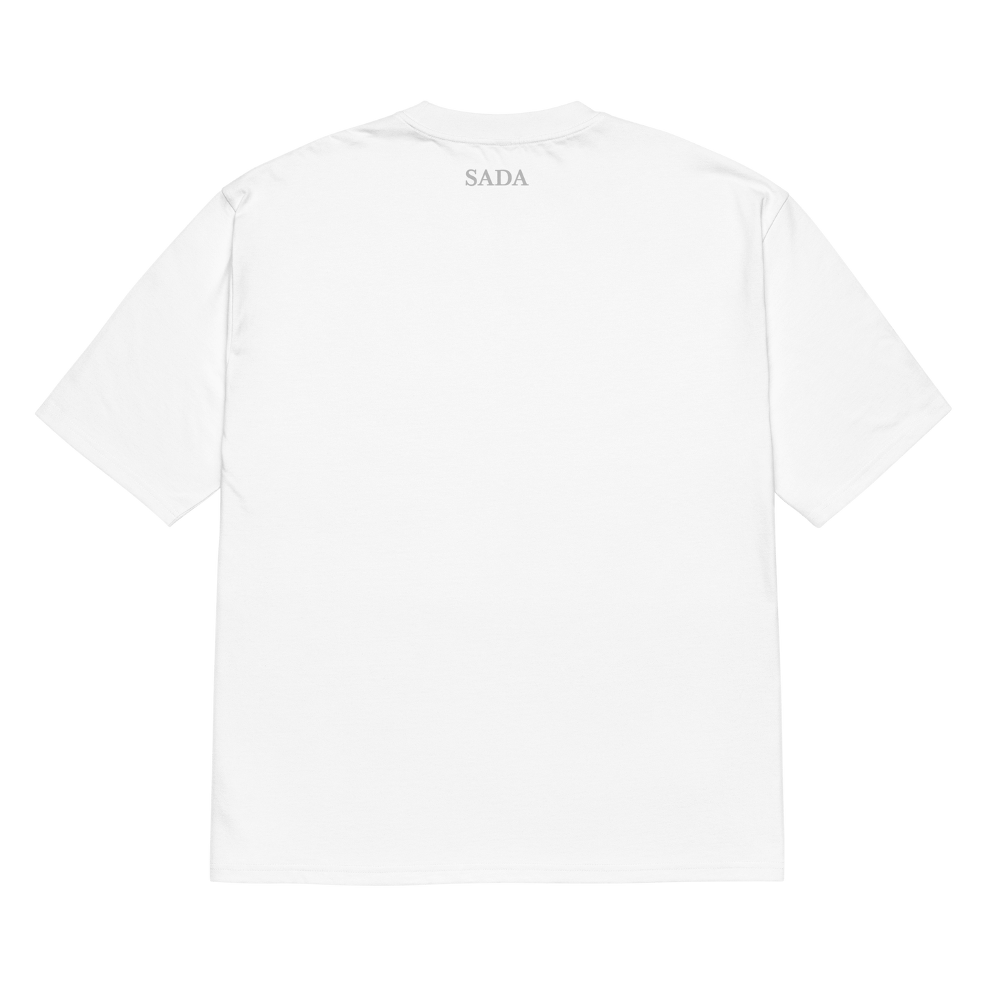 Maglietta SADA in cotone bianco, vista posteriore, con taglio classico e design semplice per uno stile versatile e alla moda.