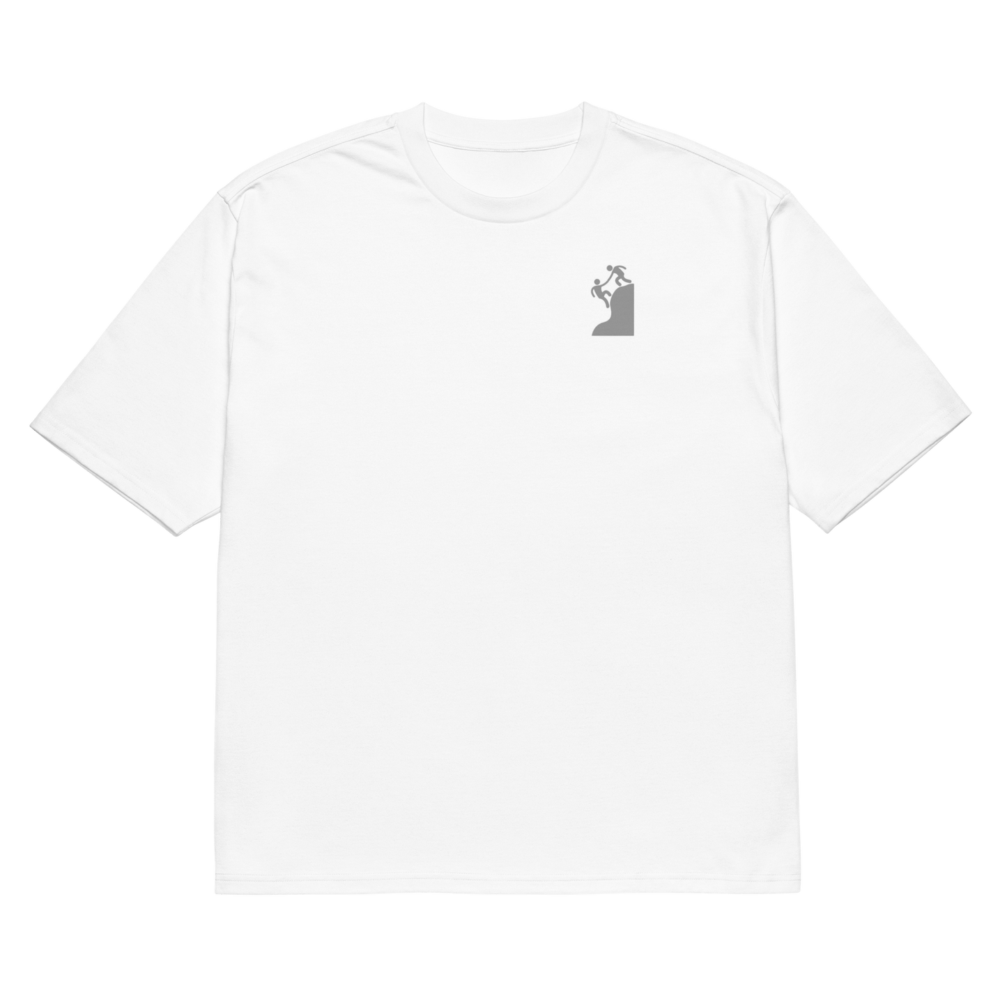 White SADA t-shirt made from 100% cotton, featuring a small logo on the front. Fashionable, comfortable, and high-quality.